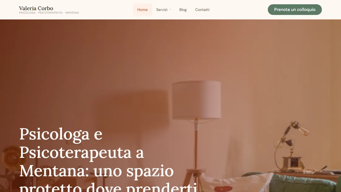 Home del sito di Valeria Corbo, psicologa e psicoterapeuta a Mentana